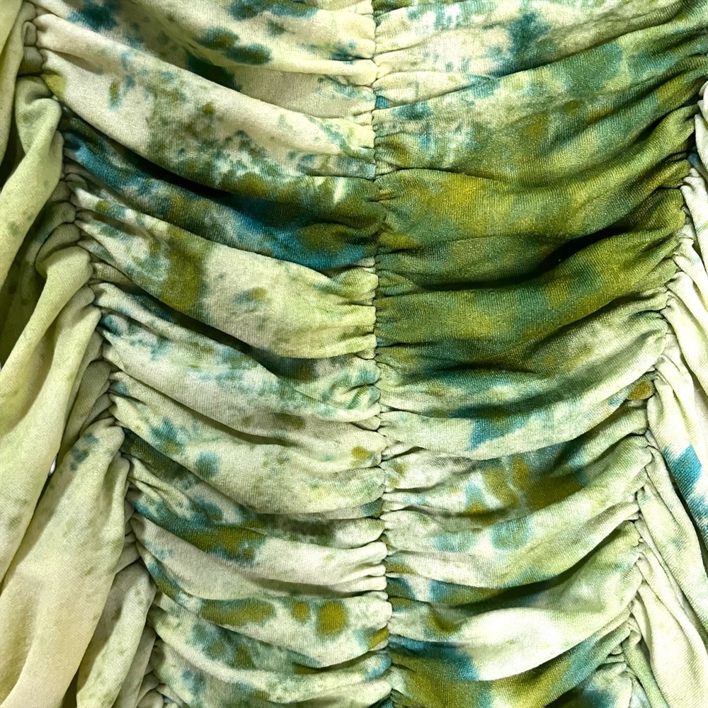 Y2K Green Ruched Tank Top - Picture 7 of 7